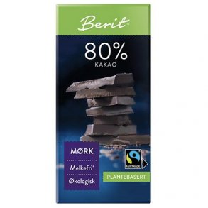 Berit Nordstrand mrk sjokolade 80%