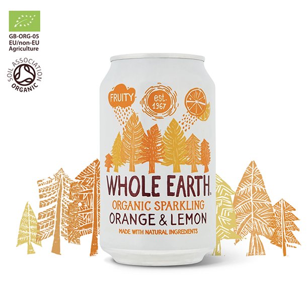 Whole Earth Organic Sparkling Orange &amp; Lemon